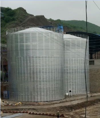 宜宾粮食钢板仓的安装全过程不用热焊接